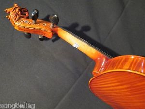 Guarneri style SONG Master carved dragon scroll 16