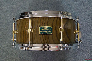 Canopus Zelkova One-Piece Hollowed Snaredrum in "Ninja Black"  -  14x6,5"