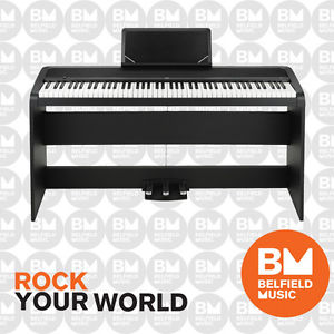 Korg B1-SP Digital Piano w/ Stand & 3 Pedals Black B1SP - BNIB - Belfield Music