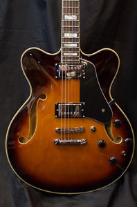 NEW 2016 Prestige Musician Pro Double CW VB Semi-Hollow Electric Guitar w/ Case