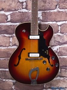 Vintage 1965 Guild T-100D Slim Jim Electric Guitar Sunburst, Clean! w/OHSC