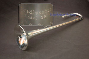 Genuine Bach Stradivarius Bb Trumpet Bell 38, Silver Plated Brass NEW!