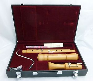 HOHNER WOODEN BASS RECORDER. PEARWOOD. RRP £729.99