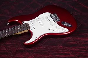 Fender Standard Stratocaster Left Hand Electric Guitar Candy Apple Red Rosewood