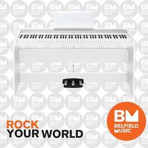 Korg B1-SP Digital Piano w/ Stand & 3 Pedals White B1SP - BNIB - Belfield Music