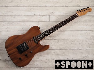 Moon Telecaster Koa / Jacaranda Used  w/ Gigbag