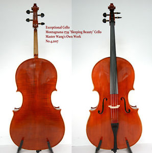 Exceptional Cello!Montagnana1739 Sleeping Beauty Cello!Master's Own Work No.4