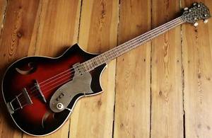 EXTREMELY RARE 60s WAHRSCHEINLICH WOLFGANG HUETTL VIOLINEN BASS MADE IN GERMANY