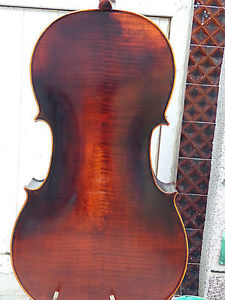 Cello 4/4 Size full Hand made instrument deep flamed maple back 0607