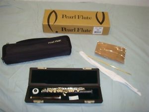 PEARL PFP-165E SERIES WITH GRENADILLA HEADJOINT & CASE -NEW!
