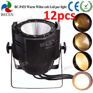 12pcs 100W COB warm white Led Par Light Aluminium for Club Stage Party lighting