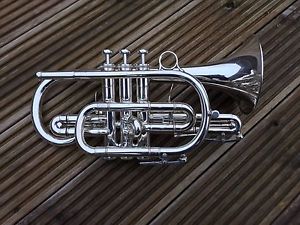 Boosey & Hawkes Sovereign Bb Cornet-Medium Bore,Original Silver Plate Finish-