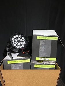 Lot 3 x Ignition Studio Par Platinum Black RGB Warm White