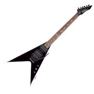 BC Rich Jr. V MK3 Electric Guitar, Black with White Bevel