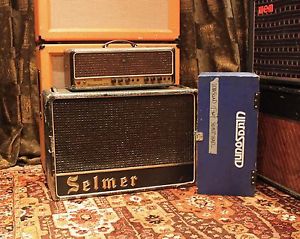 Vintage 1964 Selmer Truvoice Bassmaster Fifty 50 Amp Head & Cabinet Ultrasound
