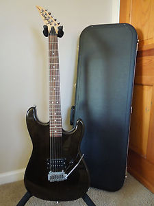 1996 Jackson Professional JRS-2 MIJ Electric Guitar–Transparent Black OHSC Rare!