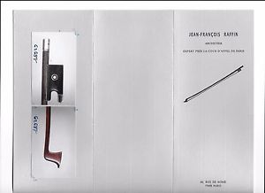 A very fine 4/4 FRENCH violin bow by LOUIS BAZIN/Raffin cert