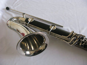 Bass clarinet, Bb keys ebonited body, Nickel plated,great tone AC-132