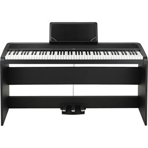 Korg B1SP 88 Keys Digital Piano with Stand and 3-Pedal Unit, Black