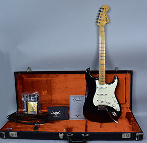 2010 Fender Stratocaster Robin Trower Black Electric Guitar Custom Shop w/OHSC
