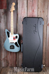 Fender® American Professional Jaguar Electric Guitar Sonic Gray with Elite Case