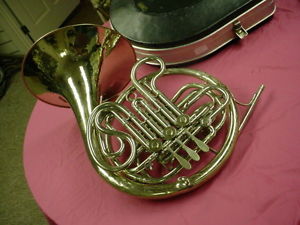 Good  KING  Silver USA   Double French Horn Ready to Play Out of Case NR#1