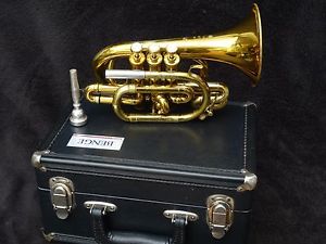 WONDERFUL BENGE POCKET TRUMPET CORNET LOUIS DUDA MODEL YEAR 1991