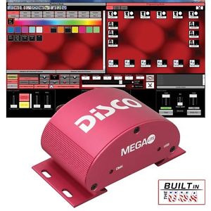 Mega-Lite Disco USB to DMX Lighting Interface and Software - New