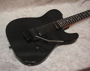 1988 USA Jackson Tele Telecaster Style 2 electric guitar in black with case RARE