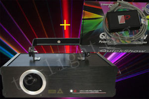 Pangolin Quick Show 3.0 + 1W /1000mW RGB Full color ILDA DJ Laser Stage Lighting