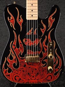 Fender USA James Burton Telecaster-Red Paisley Flames Electric Guitar