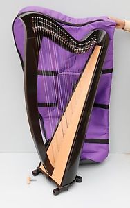 Mikel Saffron Lever Harp 34 Strings, Full Levers and Carry Bag VAT Free Delivery