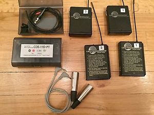 Lectrosonics 100 Series Lav Packs With Sanken COS-11D Lav Mics. FULL KIT!