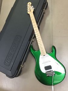 MUSIC MAN Silhouette Special "Emerald Green Sparkle" Used  w/ Hard case