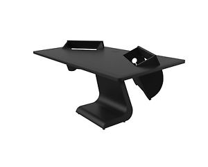 Zaor iDesk 19" | Musicians Workstation Desk with 2x4 RU | Black Matte