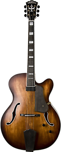 Washburn Jazz Series J600K Jazz Guitar, Vintage Matte