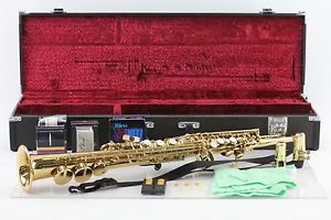Yamaha YSS-475 002658 Intermediate Level Soprano Saxophone Musical Instrument
