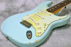 Fender 60's Stratocaster Relic MH Sonic Blue Electric Guitar Free Shipping