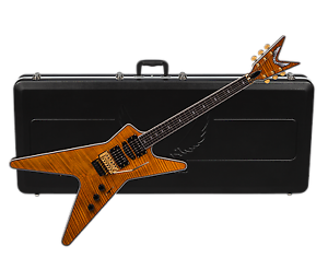 DEAN ML Switchblade Floyd HSH electric GUITAR new Trans Amber w/CASE- Floyd Rose