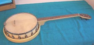 Vintage 1920's -40's White Kay 4 string Tenor Banjo VG Cond. Harmony ?
