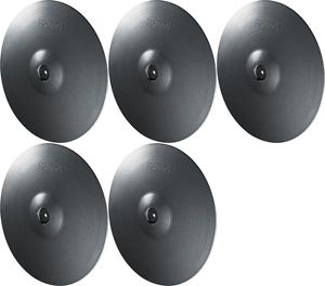 Roland V-Cymbal Crash CY-14C-MG - Metallic Gray (5-pack) Value Bundle