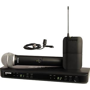 Shure  BLX1288/CVL Dual-Channel Handheld & Lavalier Combo Wireless Mic System