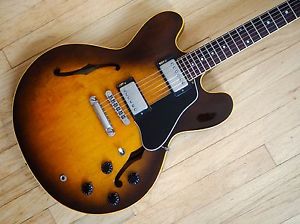 1984 Gibson ES-335 Dot Reissue Electric Guitar Tobacco Sunburst Tim Shaw PAFs