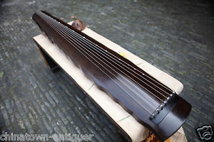 48" Professional Guqin Chinese 7-stringed zither instrument Sunset-gstyle #4057