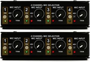 Radial Gold Digger 4-channel Mic Selector (2-pack) Value Bundle