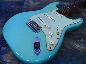 Fender 1960 Stratocaster Relic Surf Green Finish Electric Free Shipping