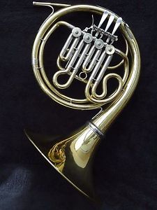 RARE MEISTER WILHELM MÖNKE VINTAGE Bb FRENCH HORN + STOPPED VALVE REMOVABLE BELL