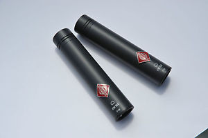 A MATCHING PAIR OF NEUMANN KM-184 P48 MICROPHONES