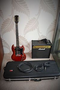 GIBSON 2003 SG Special, faded cherry - hard case, AMP, leads and stand