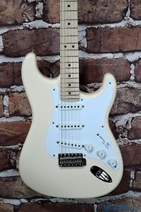 2012 Fender Eric Clapton Stratocaster Electric Guitar Olympic White w/OHSC